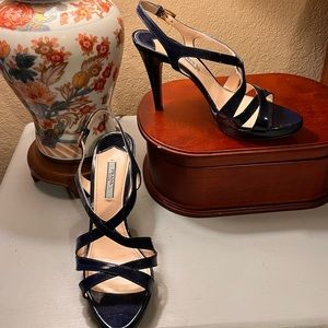Prada- blue strap heel